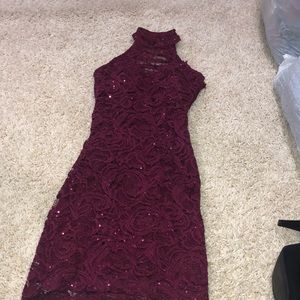 High neck Backless Bodycon Dress